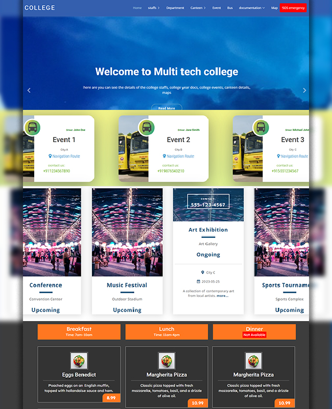 College Web App